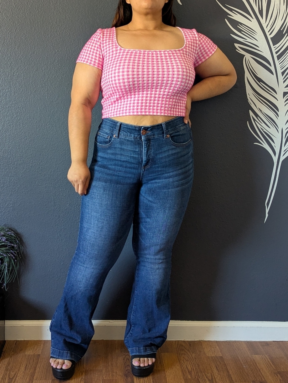 Wild Fable Pink Knit Crop Top